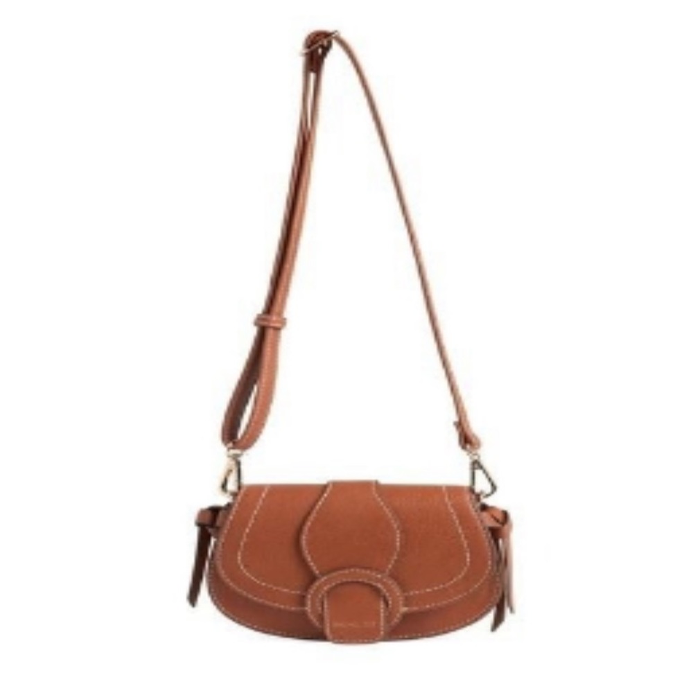 Rachel Zoe Edessi Vegan Leather Belt Bag + Crossbody | Camel Colored Travel Bag - Picture 5 of 7
